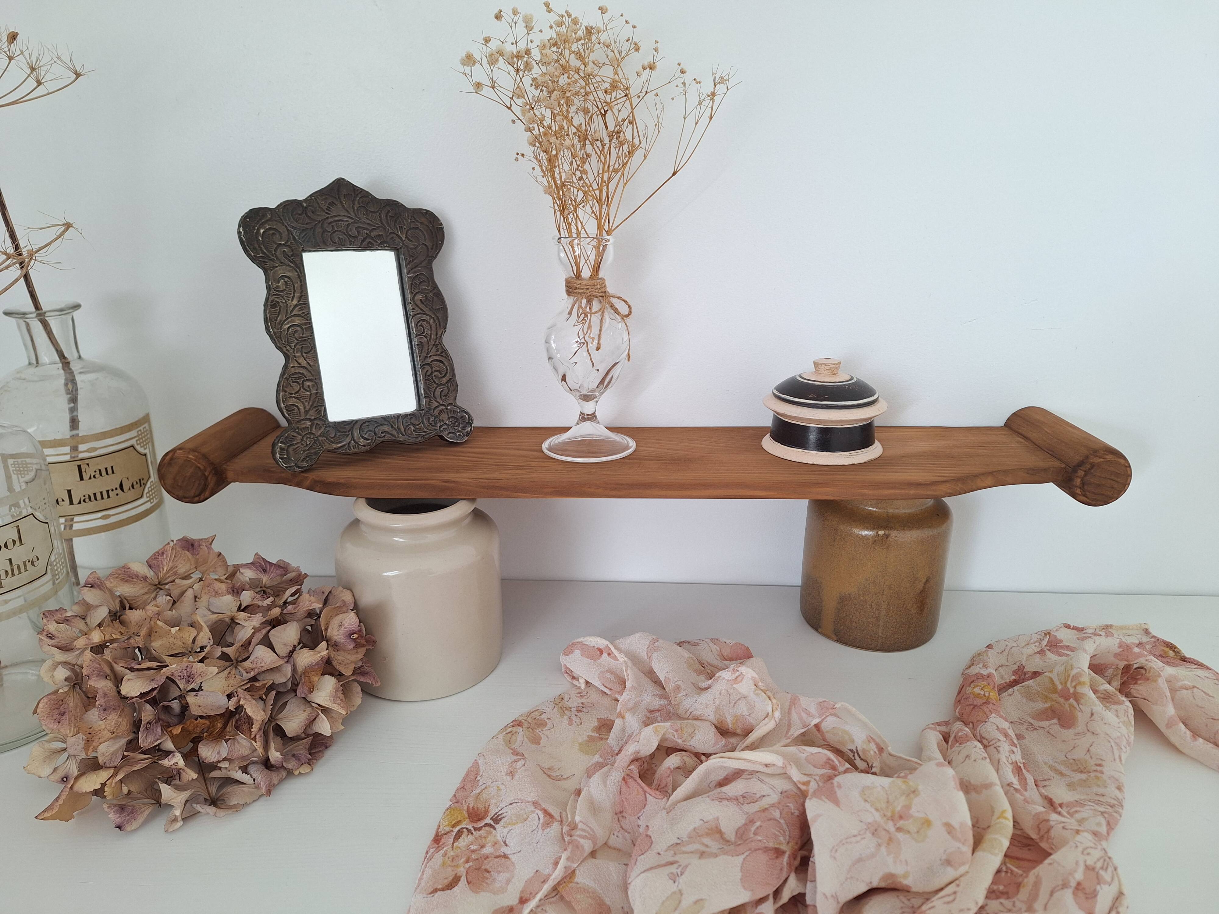 Etagère / Table murale en bois vintage