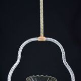 Elegant Art Deco Barovier & Toso pendant light chandelier Murano glass, 1950s