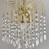 Vintage Italian waterfall chandelier with tassels