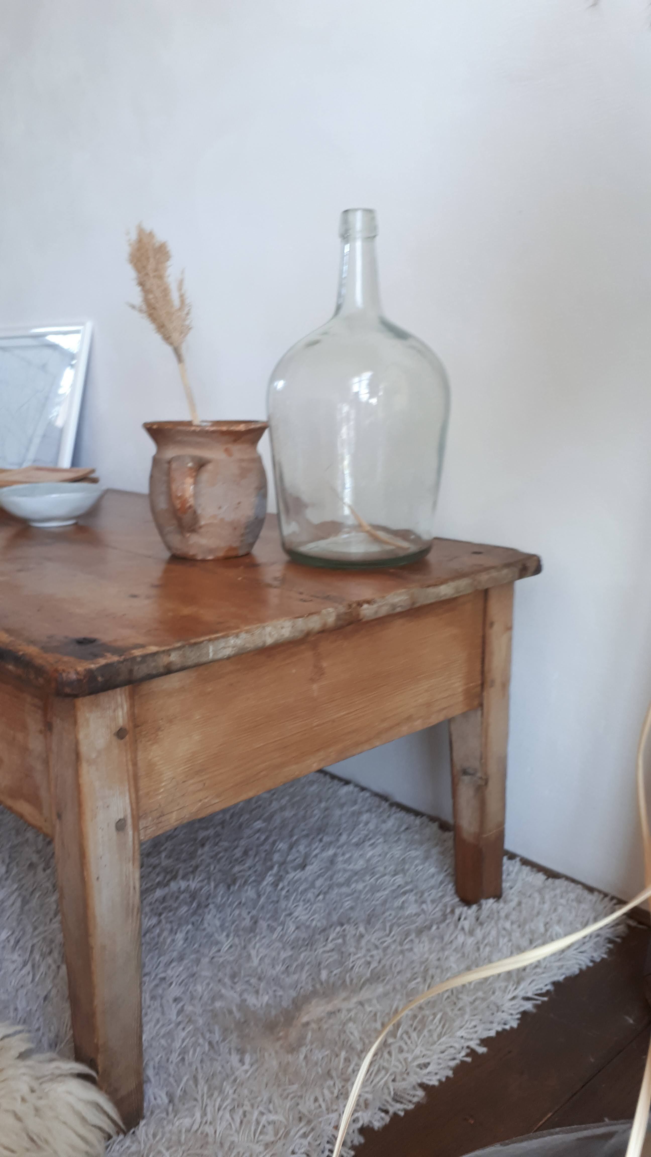 Old-spirited coffee table farm table