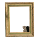 Frame carved wood and gilded stucco