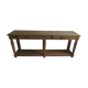 Old solid oak console waxed finish