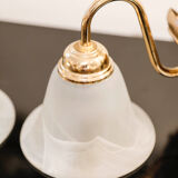 Pair of sconces marbled opaline tulip