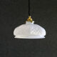Old French suspension in white glass - kintsugi repair on top