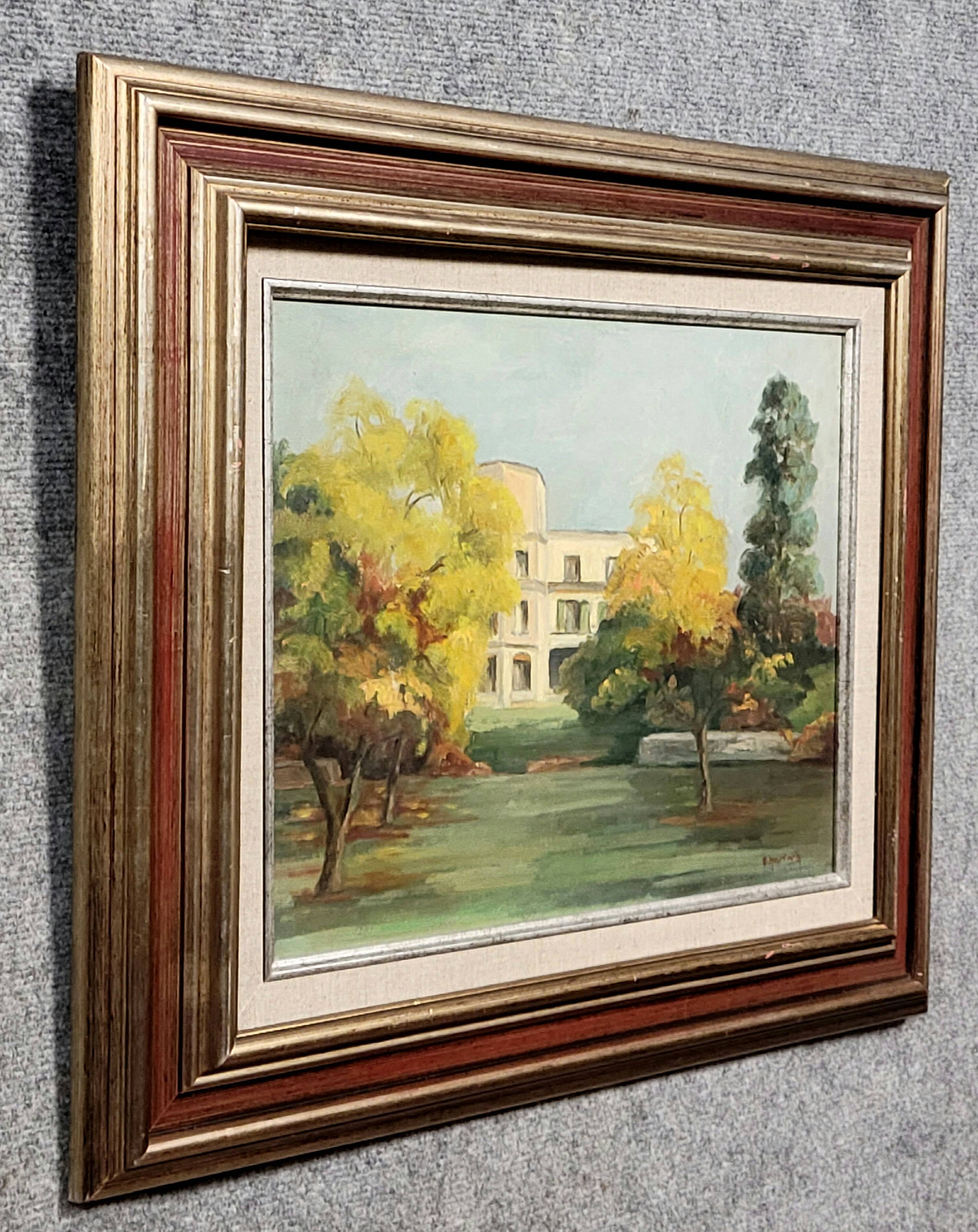 Emil Bert HARTWIG: Oil painting on canvas, architectural view