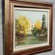 Tableau, huile sur toile vue architecturale signé Emil Bert Hartwig