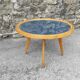 Coffee table vintage compass feet