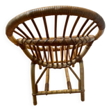 Rattan children's armchair 1970