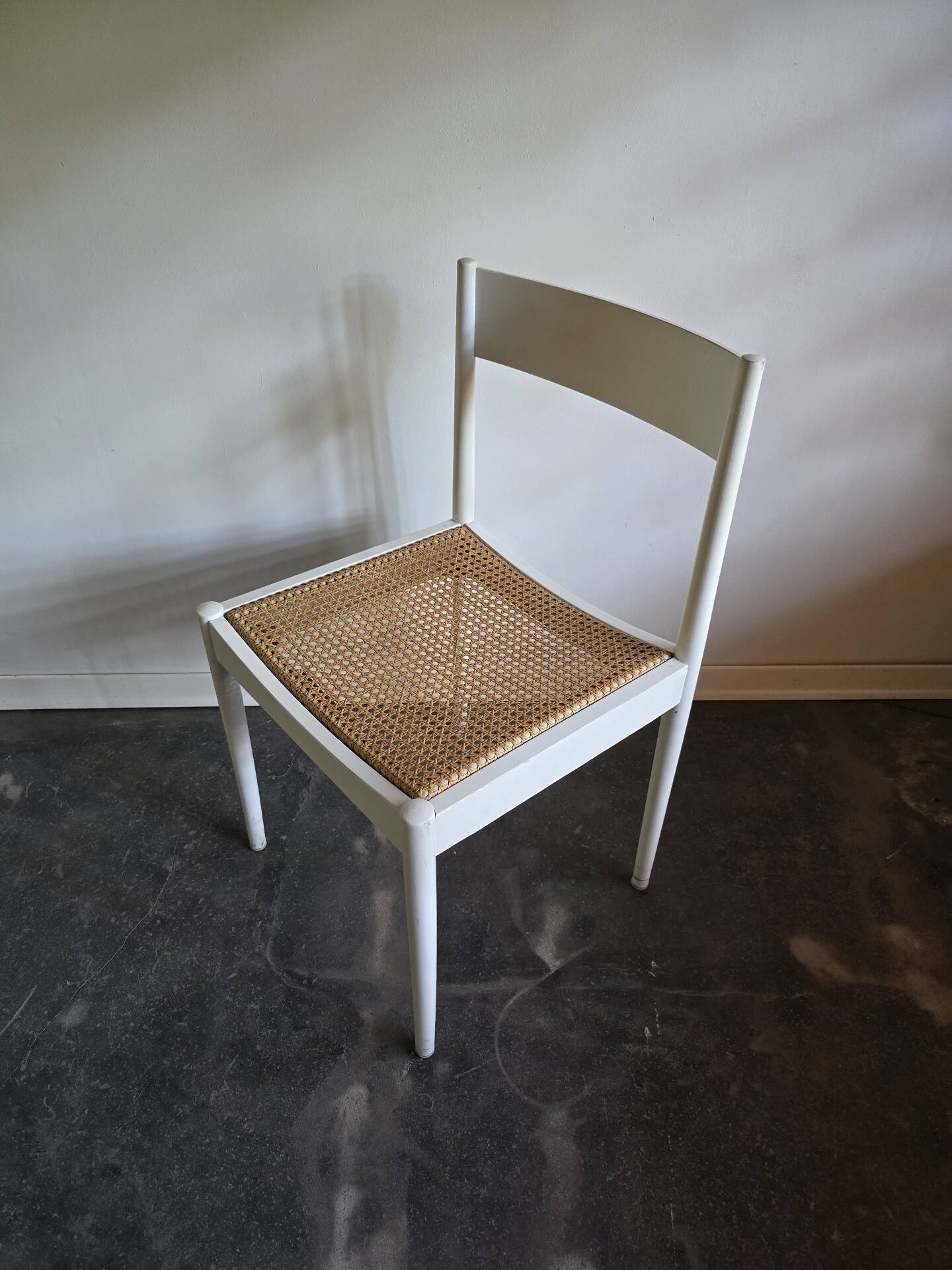 Vintage Cane Dining Chair by Branko Uršič for STOL Kamnik, Yugoslavia,