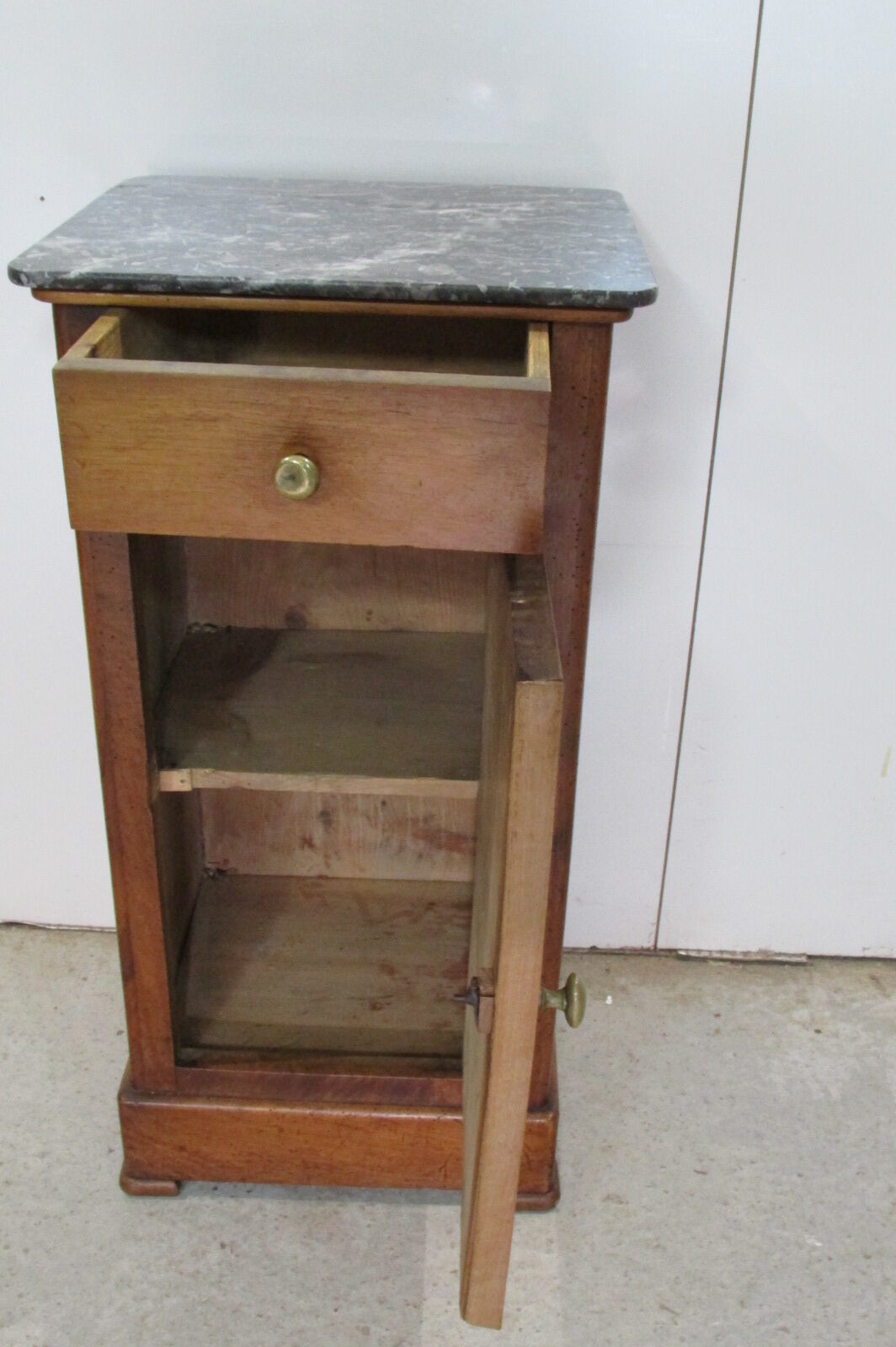 Louis Philippe bedside table in solid cherry