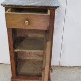 Louis Philippe bedside table in solid cherry