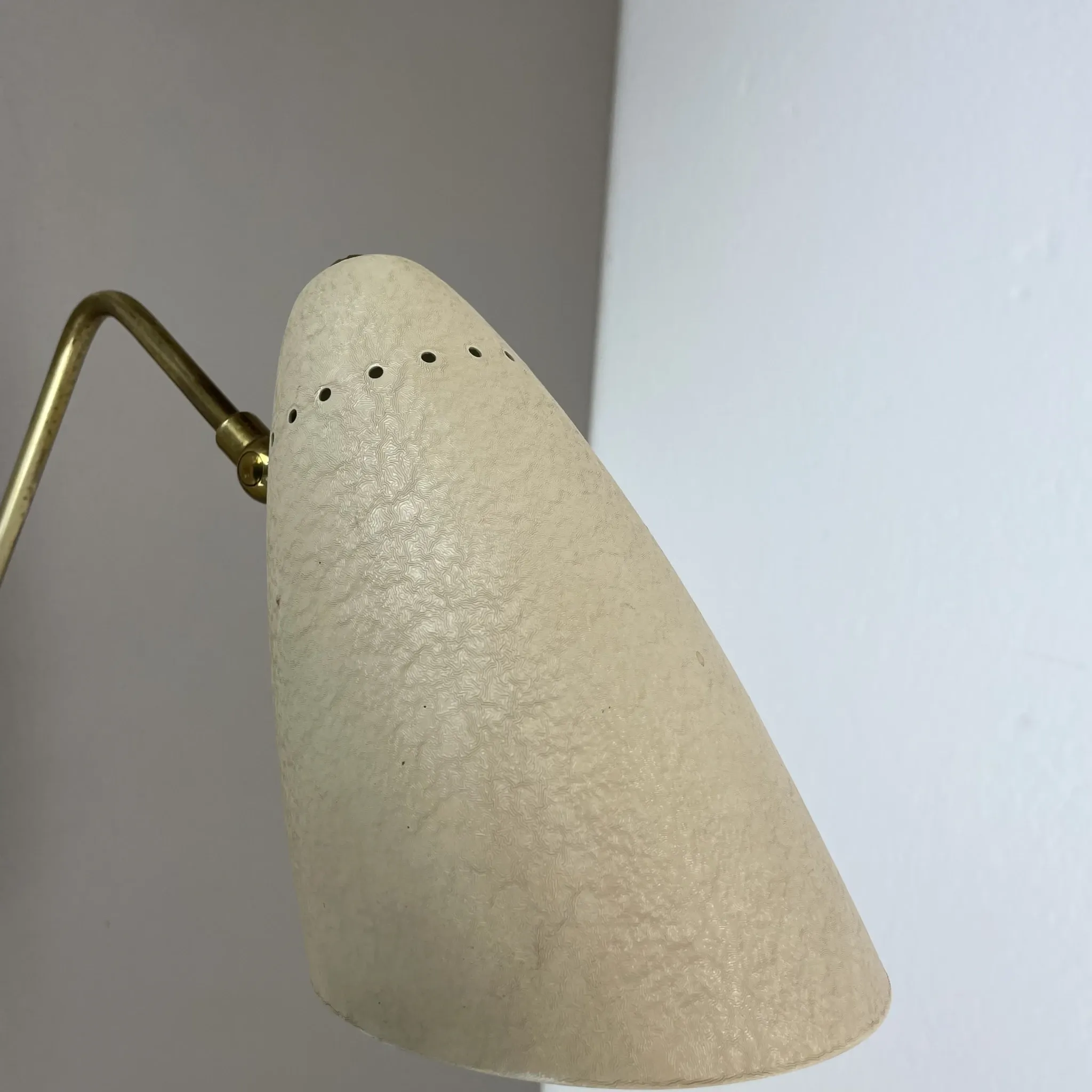 Rare Adjustable Theatre Wall Light in Brass in the Style of Stilnovo, Italy 1950s