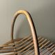 Vintage bamboo and rattan fruit bowl – Large fruit basket, boho chic / Riviera, retro centrepiece – Mid-Century 60s design