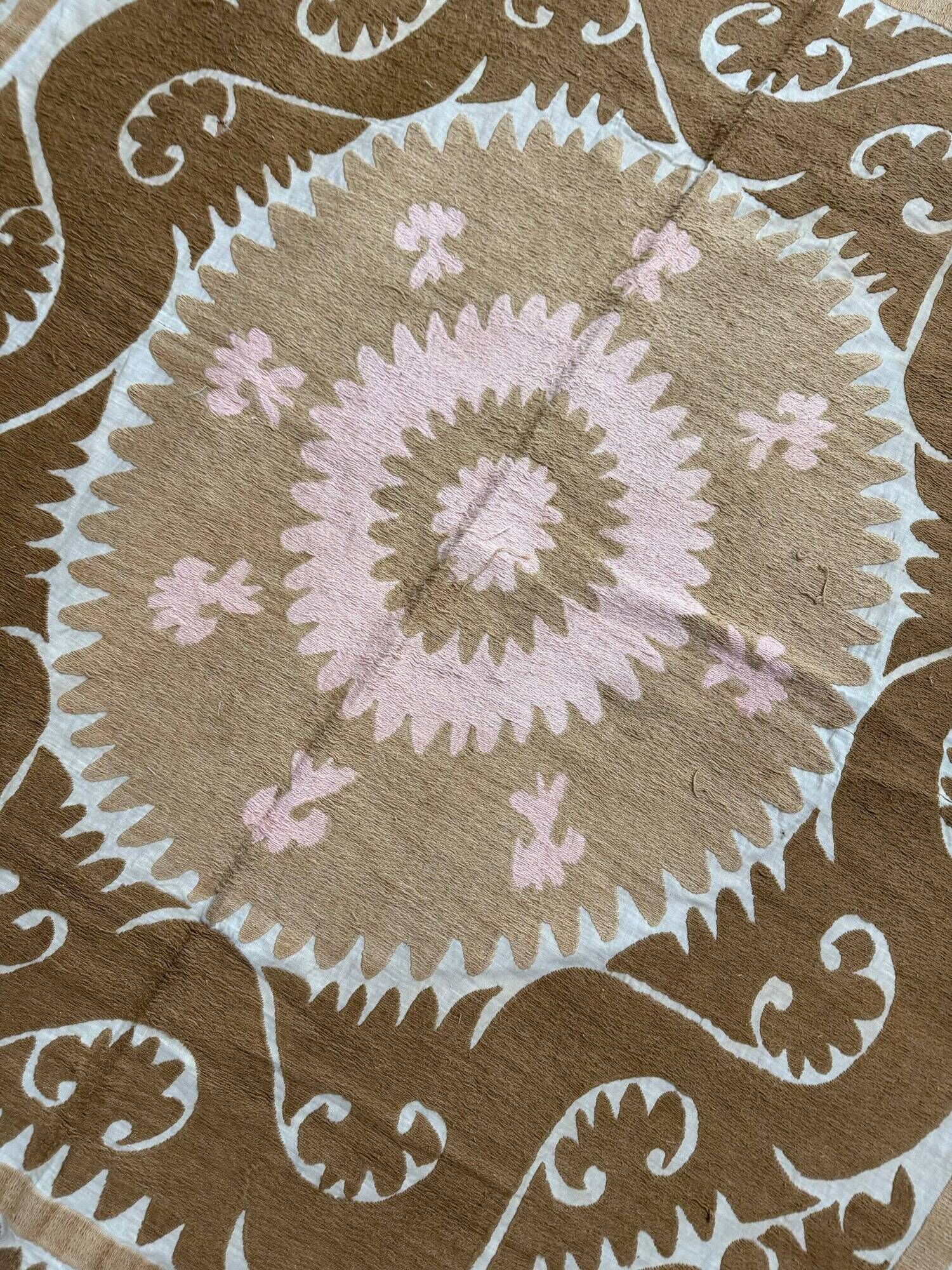 Vintage hand-embroidered tablecloth 156x160 cm