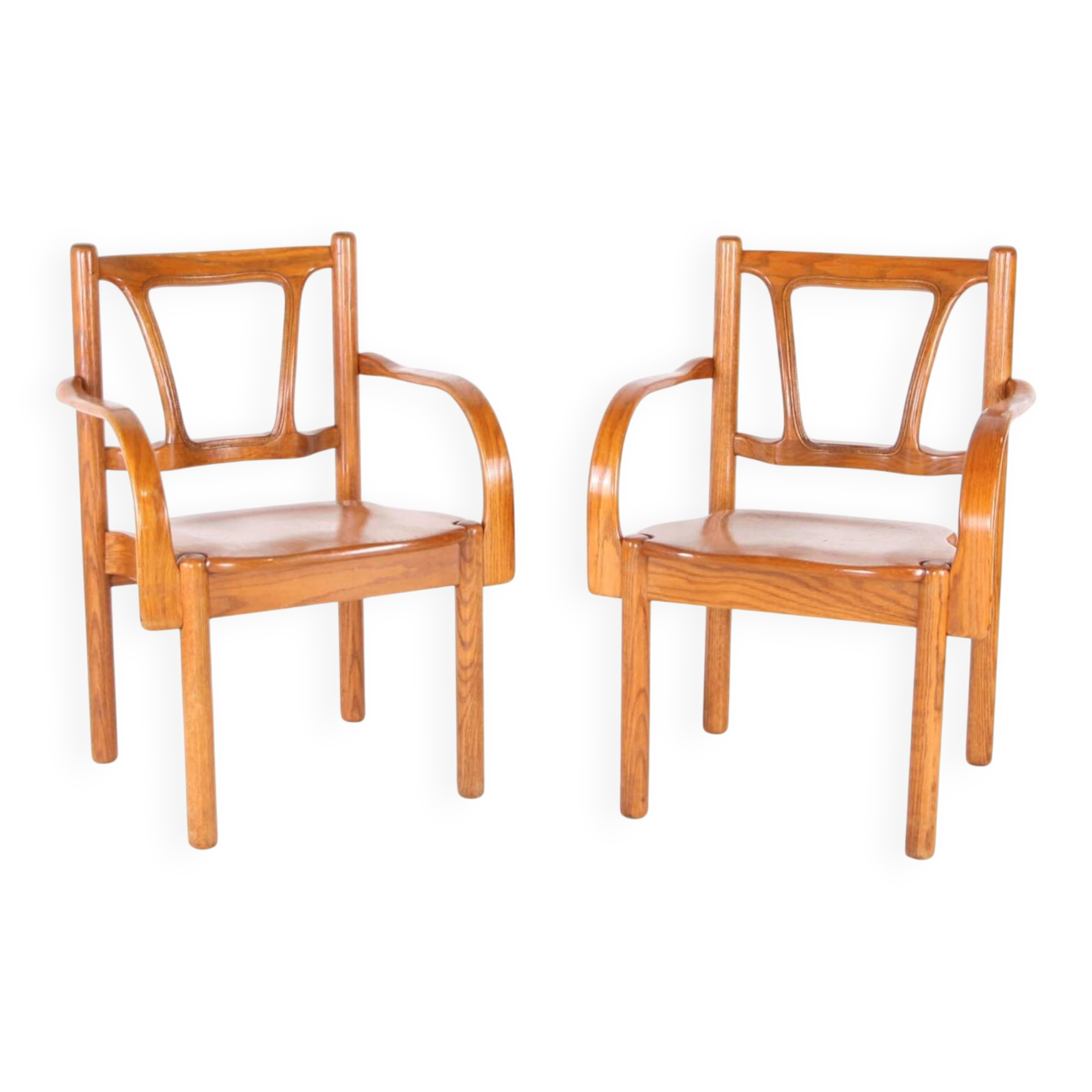 Pair of "organic" armchairs