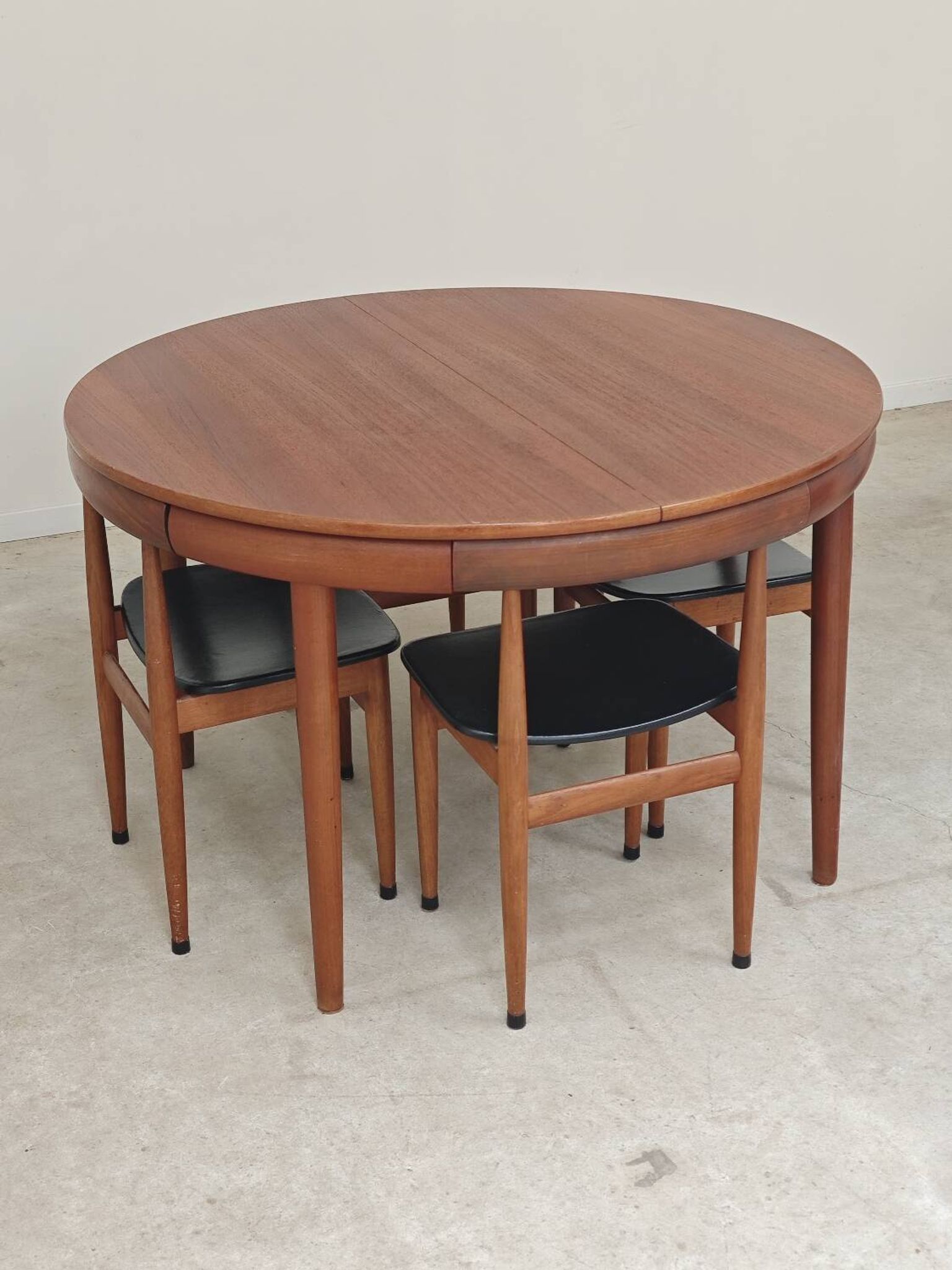 Table de repas et 4 chaises par Hans Olsen pour Frem Rojle  Danemark