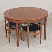 Table de repas et 4 chaises par Hans Olsen pour Frem Rojle  Danemark