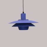 Blue coloured top design lamp by Jeka Metaltryk - Model Viola type 3013-P -