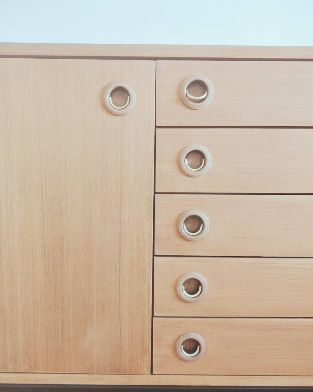 Enfilade/ Commode vintage rénové style anglais, années 70