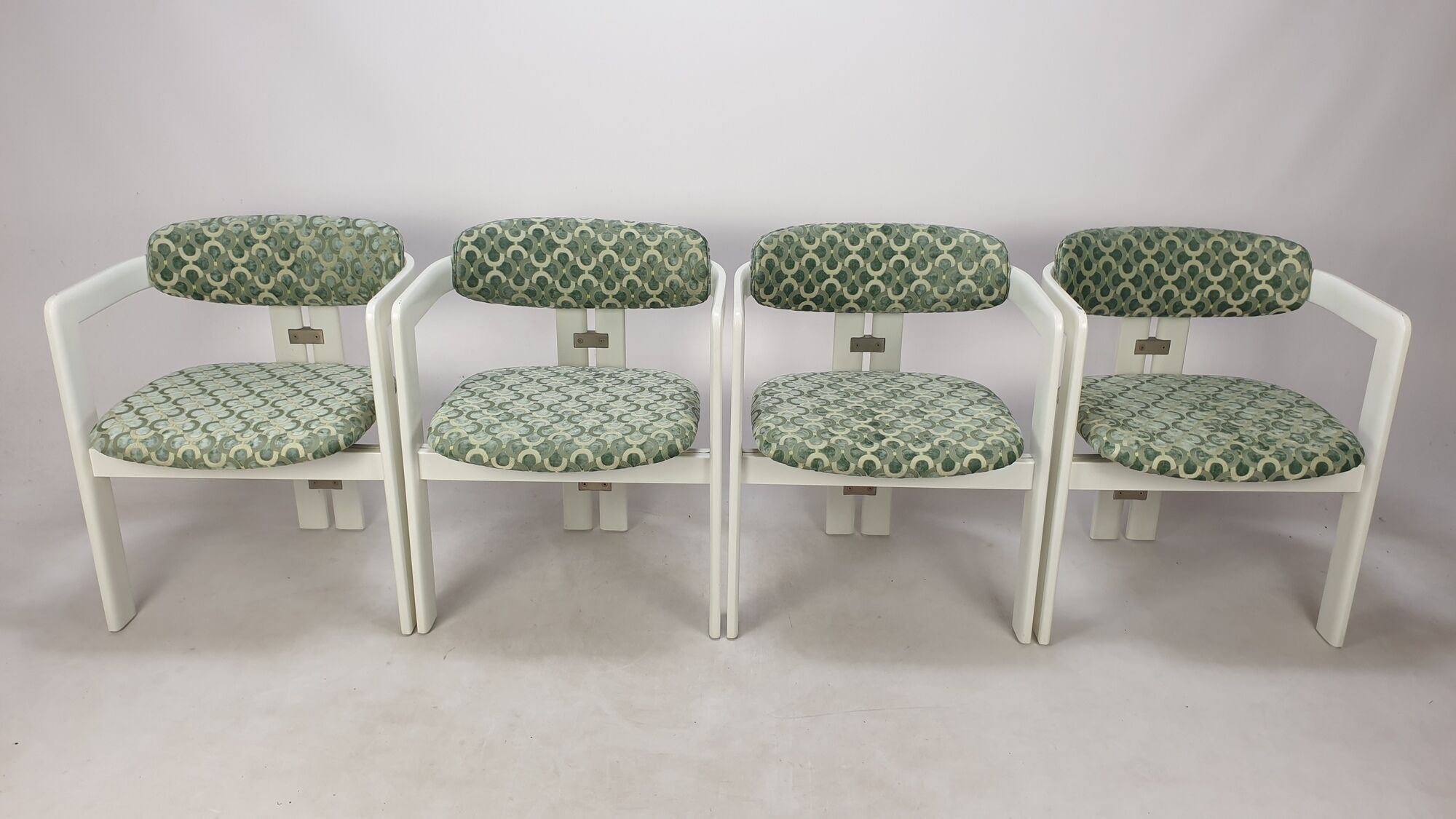 Augusto Savini for Pozzi Set of Four 'Pamplona' Chairs, Italy 1970's