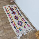 Tapis berbère mrirt en laine fait main
