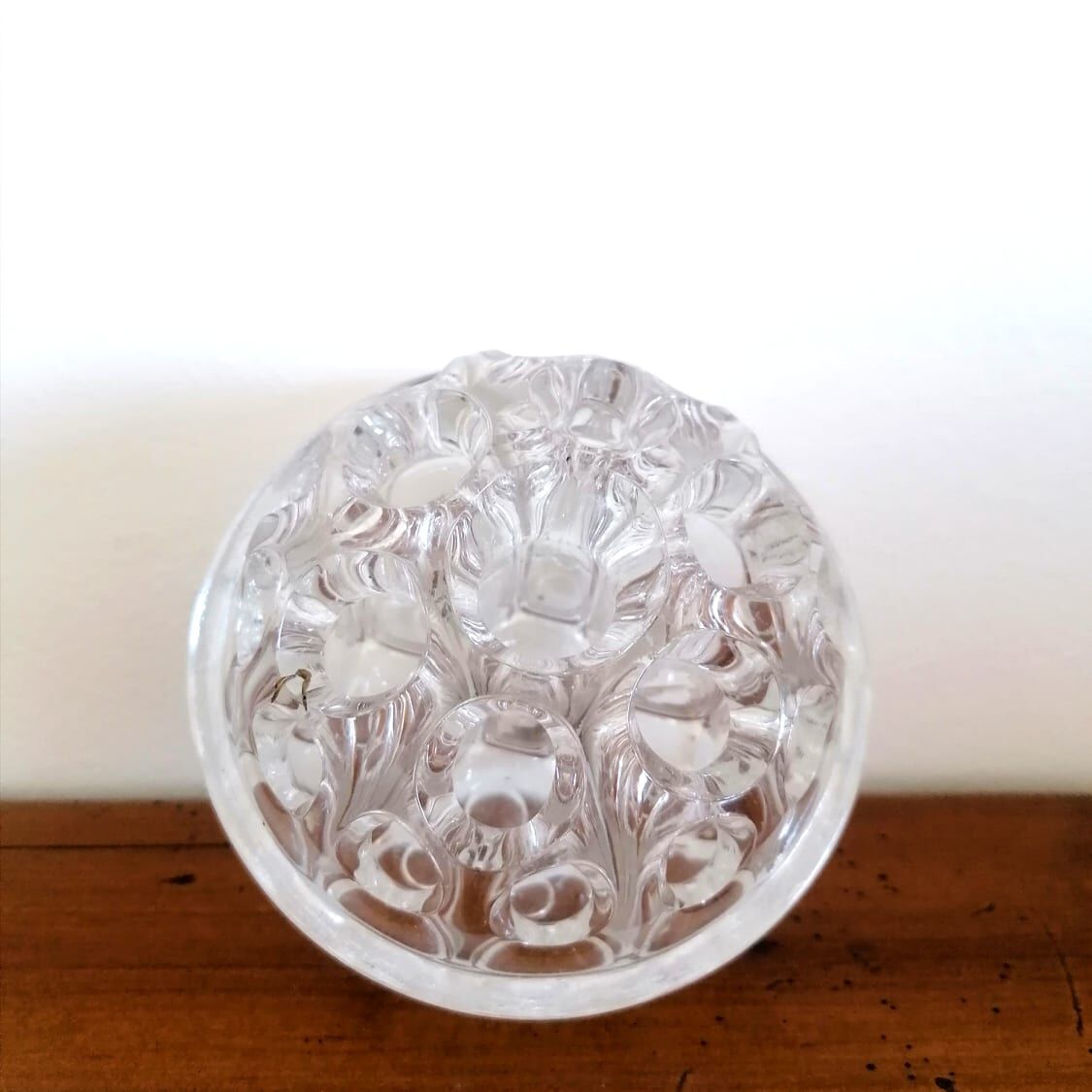 Pique fleurs en verre de Reims