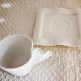 Porcelain volute espresso coffee service