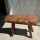 Small organic bench in upcycled Asian teak quadripod - Sungai