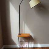 Floor lamp , scoubidou, and black painted metal