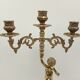 Chandelier 3 branches deco child brass