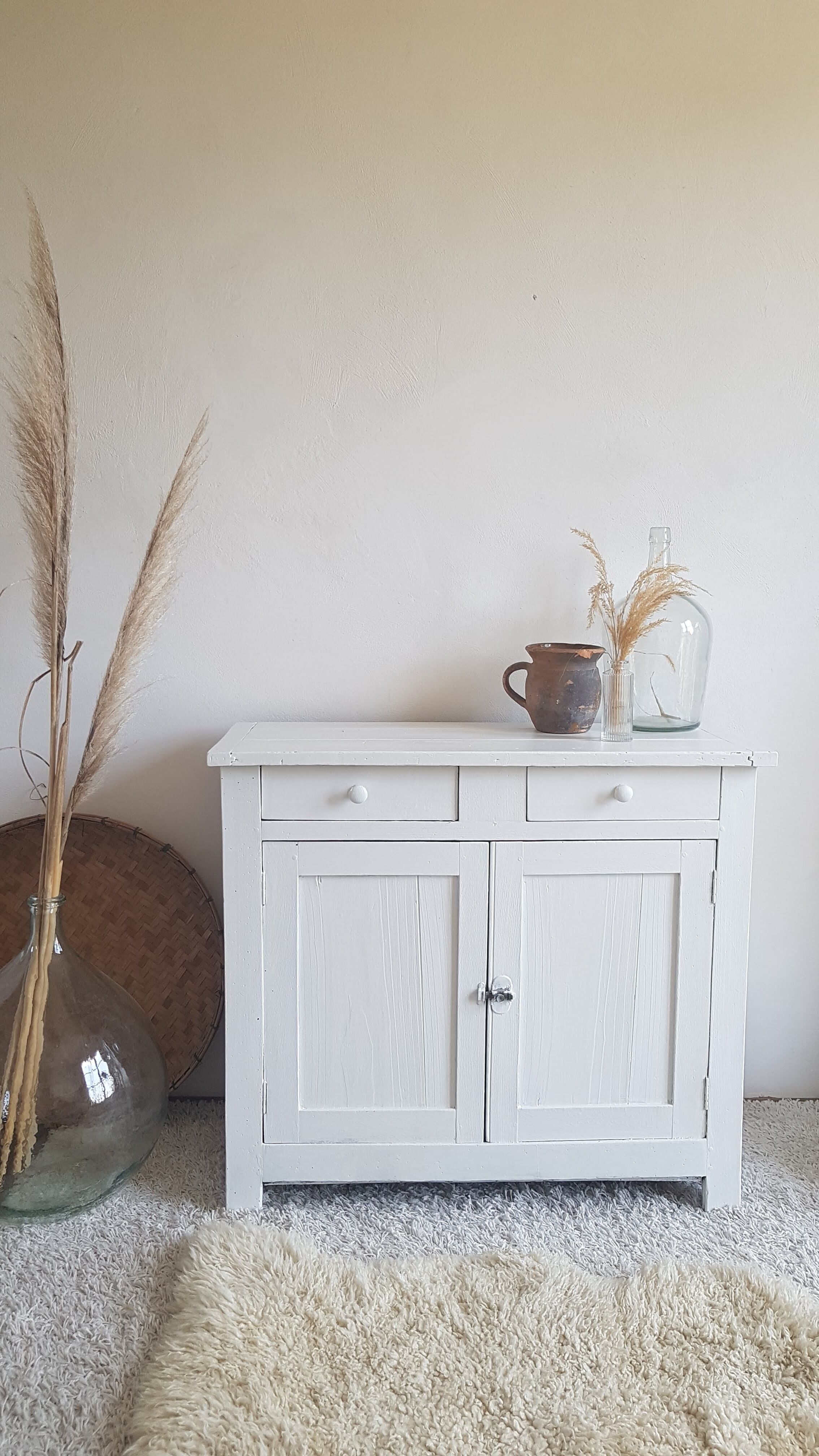 Old White Parisian Buffet