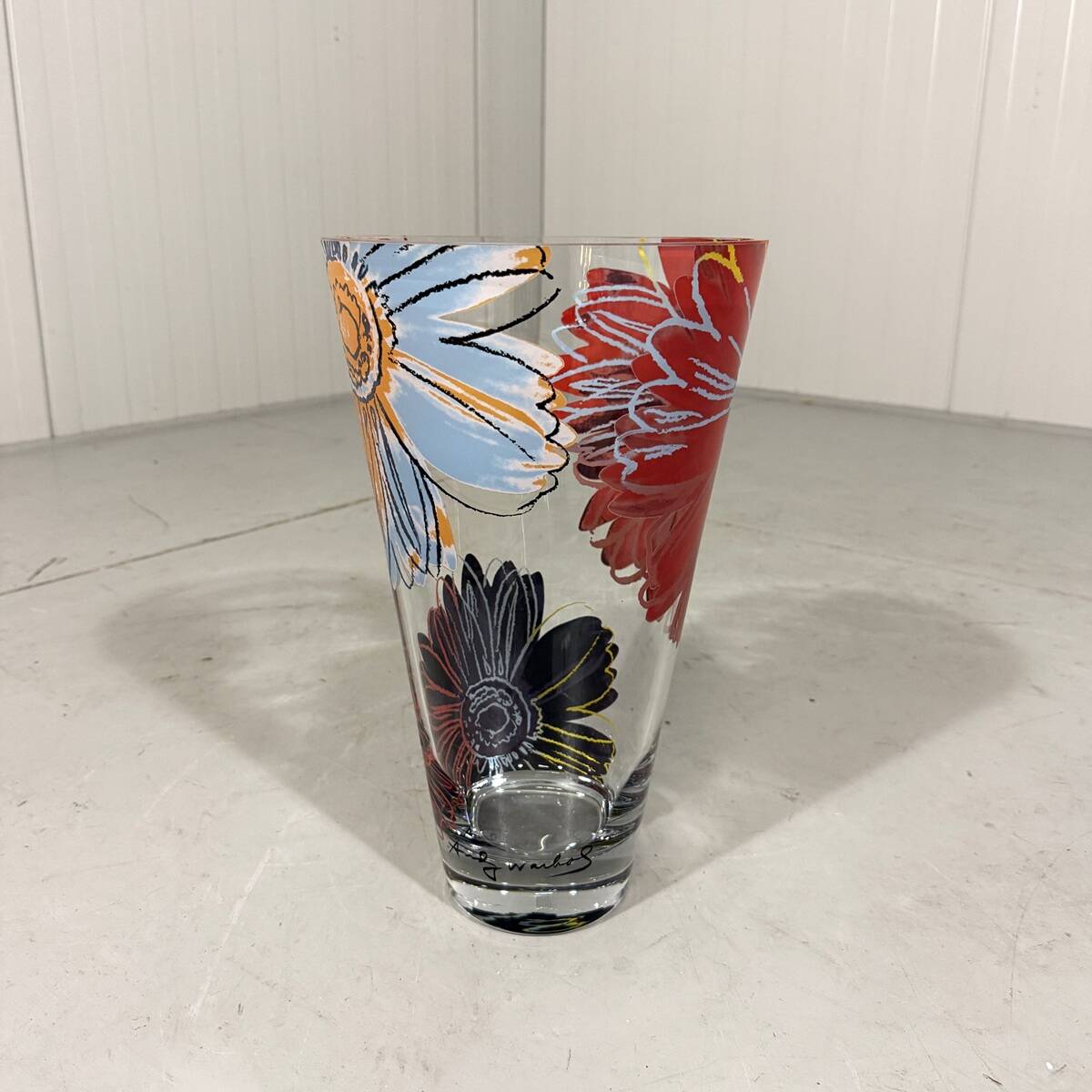 Andy Warhol glass vase Daisies for Rosenthal Germany 1980’s