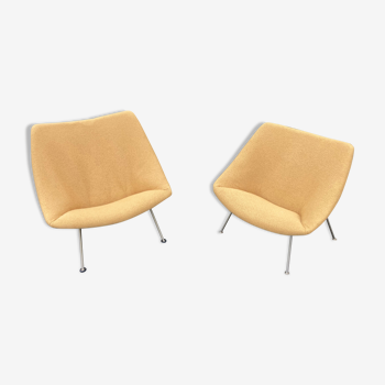 Paire de fauteuils Oyster modèle f156 & f157 de Pierre Paulin, pour Artifort