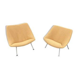 Oyster armchairs model F156 and F157 by Pierre Paulin for Artifort