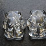 Paire de salerons cristal