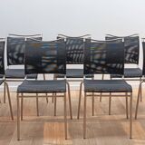 Set of 8 Air CB93 chairs, Calligaris