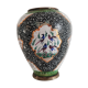 Small copper vase enamelled Persian decoration, circa 1940