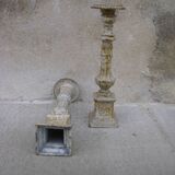 Garden cast iron candle holders
