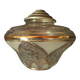Lustre verre irisé et doré art déco