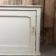 Vintage patinated work cabinet with sliding doors (renovated)