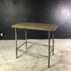 Table haute industrielle métal et bois