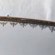 Large oval Winterling Bavaria porcelain dish with gold frieze Excelsior decoration