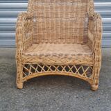 Wicker armchair 1960