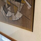 Abstract painting on cardstock