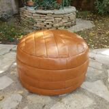 Leather pouf De Sede 1970
