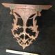 Oak applying console carved with rinsings