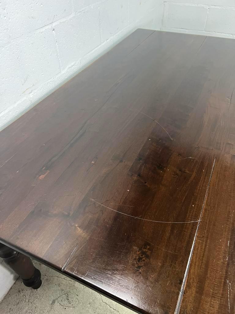 Vintage wooden farmhouse table