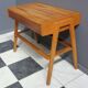 TV table with drawer and Glas tray 1970s Lanakroun Czech