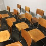 Set of 12 tubular steel chairs Mart Stam