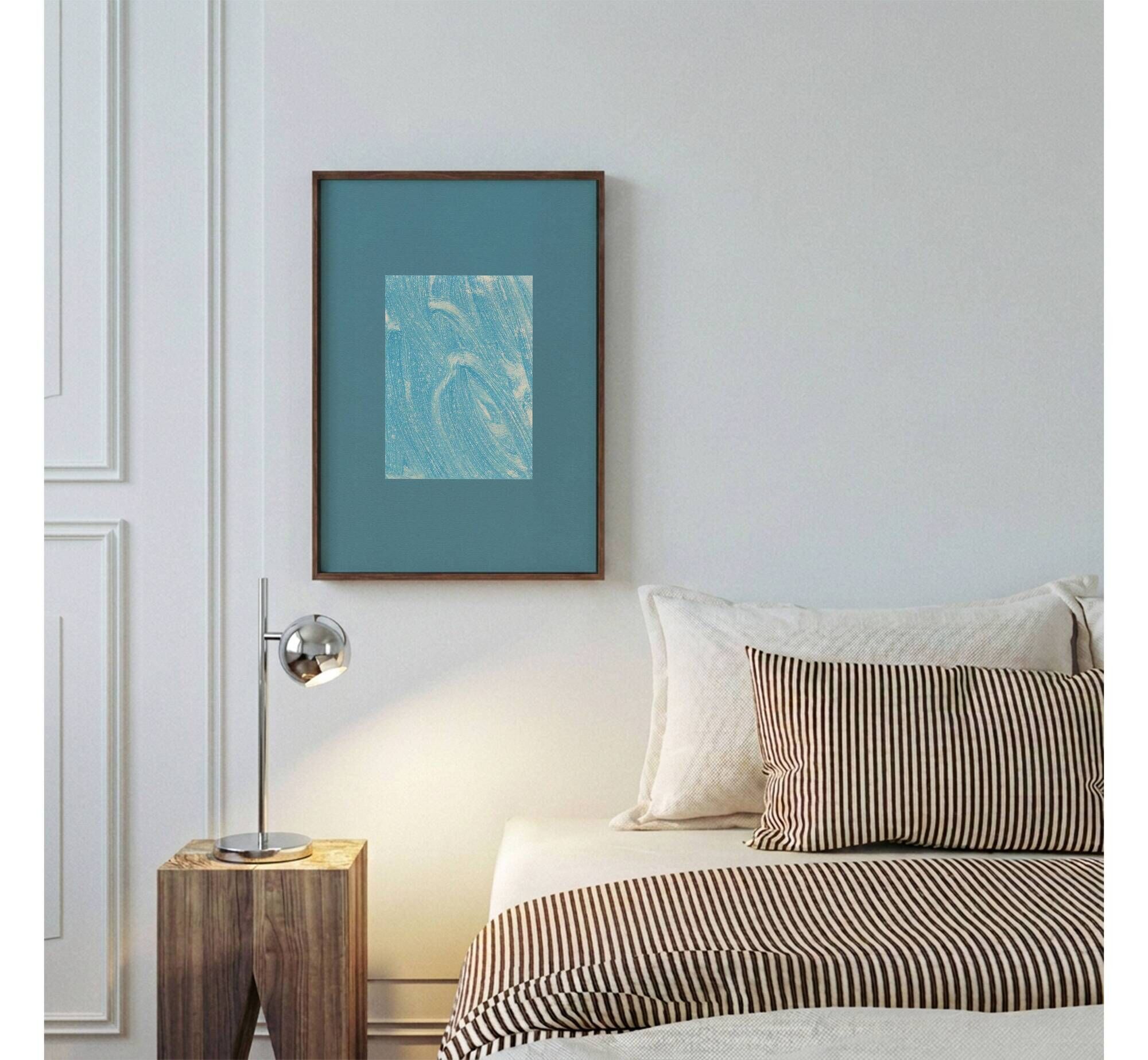 art print after an abstract painting signed Eawy
